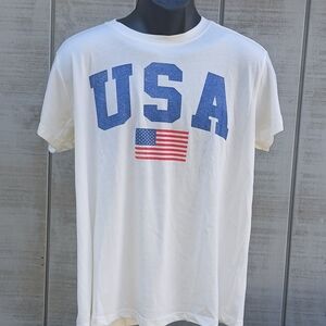 Classic USA Graphic White T-Shirt